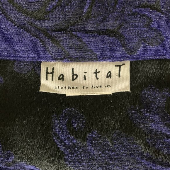 Habitat Purple Black Textured Button Front Long Sleeve Casual Jacket Medium - Picture 4 of 6